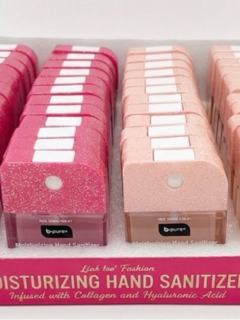 b-pure Moisturizing Hand Sanitizers 12 Pink Kiwi & 12 Berries & Creme